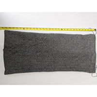 Lauren Ralph Lauren Gray Cable Knit Wool Blend Neck Warmer Scarf XS