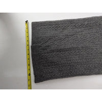 Lauren Ralph Lauren Gray Cable Knit Wool Blend Neck Warmer Scarf XS
