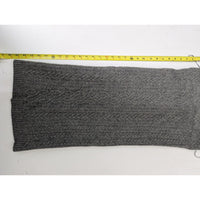 Lauren Ralph Lauren Gray Cable Knit Wool Blend Neck Warmer Scarf XS