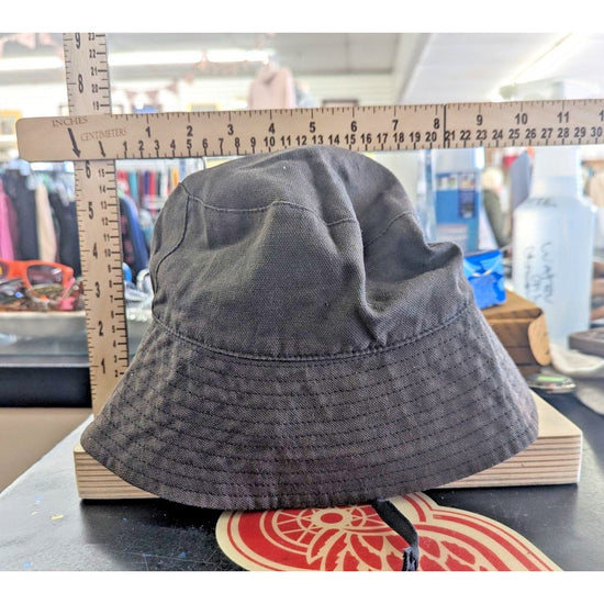 Universal Thread Black Bucket Hat Cotton Blend Adjustable Strap