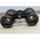 Vintage Black Antique Field Binoculars With Leather Finish