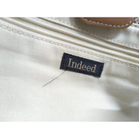 Indeed Woven Tote Bag With Faux Leather Trim & Dual Handles