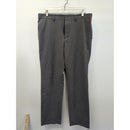 Grey Straight-Leg Mens Dress Pants With Belt Loops & Back Pockets Approx. 32" Waist 30" Inseam