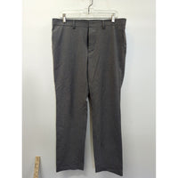 Grey Straight-Leg Mens Dress Pants With Belt Loops & Back Pockets Approx. 32" Waist 30" Inseam