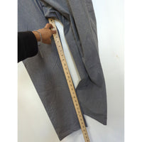 Grey Straight-Leg Mens Dress Pants With Belt Loops & Back Pockets Approx. 32" Waist 30" Inseam