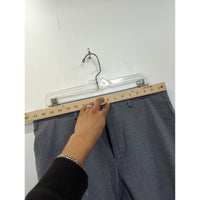 Grey Straight-Leg Mens Dress Pants With Belt Loops & Back Pockets Approx. 32" Waist 30" Inseam