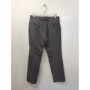 Grey Straight-Leg Mens Dress Pants With Belt Loops & Back Pockets Approx. 32" Waist 30" Inseam