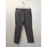 Grey Straight-Leg Mens Dress Pants With Belt Loops & Back Pockets Approx. 32" Waist 30" Inseam