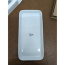 Grove Collaborative Stoneware Tray 10"x5" White Dishwasher Safe