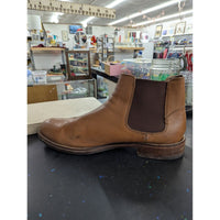 Mens Brown Leather Chelsea Boots With Vibram Sole Size 46