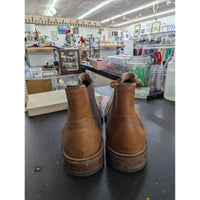 Mens Brown Leather Chelsea Boots With Vibram Sole Size 46
