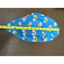 Care Bears Quilted Head Cover With Polka Dot Lining & Adjustable Loops 12" Long Blue & Multi-Colored Design