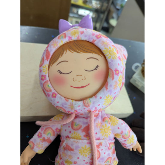 Sunny Days Entertainment Sleeping Baby Doll With Floral & Rainbow Hoodie 11 Inches