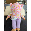 Sunny Days Entertainment Sleeping Baby Doll With Floral & Rainbow Hoodie 11 Inches