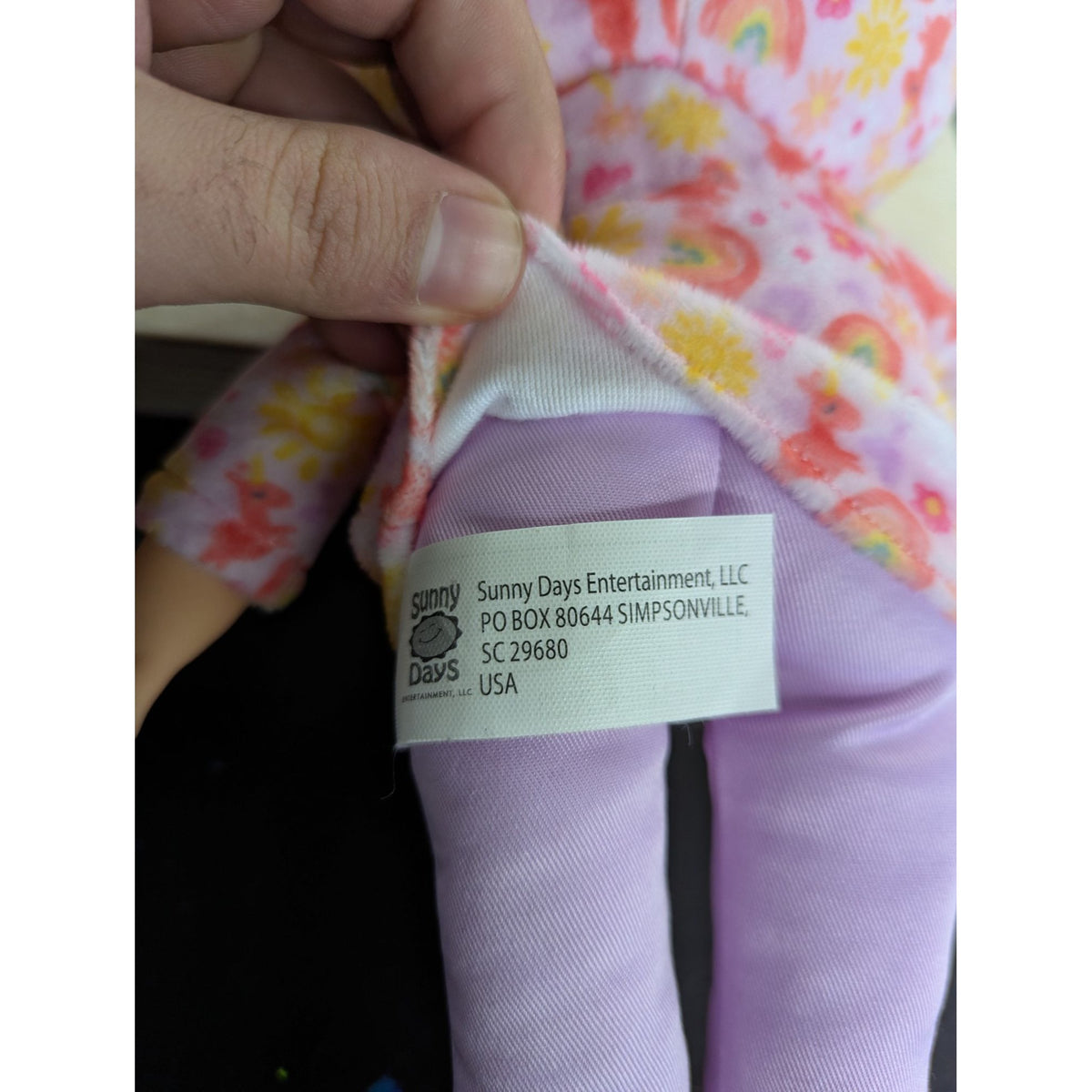 Sunny Days Entertainment Sleeping Baby Doll With Floral & Rainbow Hoodie 11 Inches