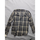 Weatherproof Mens L/G Plaid Button-Up Shirt Blue/White Long Sleeve Durable & Com