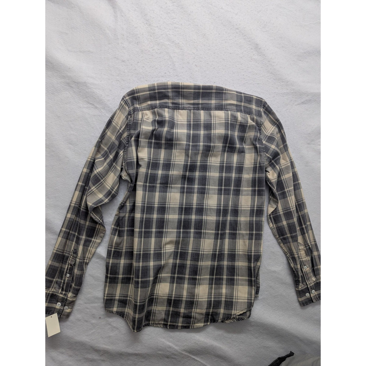 Weatherproof Mens L/G Plaid Button-Up Shirt Blue/White Long Sleeve Durable & Com