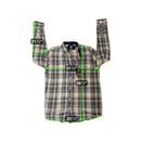 Weatherproof Mens L/G Plaid Button-Up Shirt Blue/White Long Sleeve Durable & Com