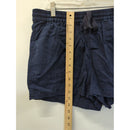 Point Sur Womens Navy Drawstring Casual Shorts Size S