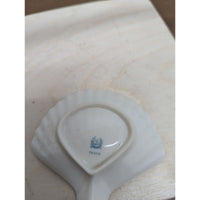 Lenox Ivory Porcelain Shell-Shaped Trinket Dish Set Of 2 Small Decorative Plates