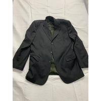 Vitale Barberis Canonico Mens Black Pinstripe Blazer Jacket Super 110s Wool Made