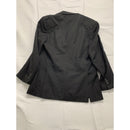 Vitale Barberis Canonico Mens Black Pinstripe Blazer Jacket Super 110s Wool Made
