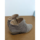 LifeStride Soft System Gray Suede Ankle Booties With Box - Womens Size 8.5