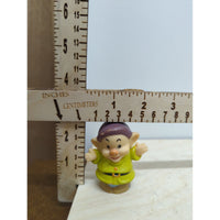Disney Seven Dwarfs Dopey Collectible Figure 2.5" Plastic Vintage Toy