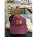 Banner & Oak Burgundy Mesh Snapback Hat With Leather Patch Adjustable Fit Outdoor Style