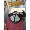 Banner & Oak Burgundy Mesh Snapback Hat With Leather Patch Adjustable Fit Outdoor Style