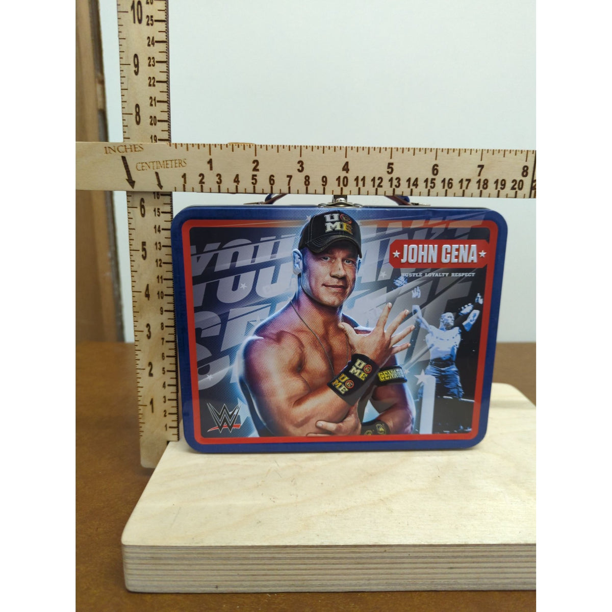 WWE John Cena Tin Lunch Box With Handle - 2015 Design - Collectible & Functional