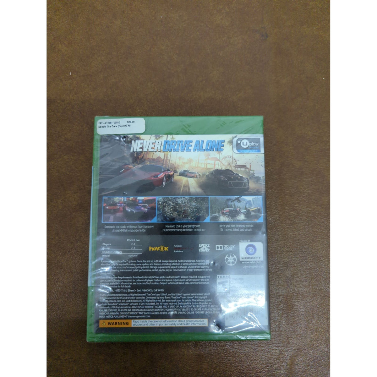 The Crew Xbox One Racing Game Ubisoft New Sealed Multiplayer Adventure
