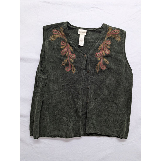 Vintage Koret Womens Embroidered Acrylic Vest