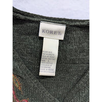 Vintage Koret Womens Embroidered Acrylic Vest