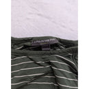 A Pea In The Pod Green Striped Maternity Dress L Ruched Sleeveless Casual Wear
