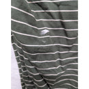 A Pea In The Pod Green Striped Maternity Dress L Ruched Sleeveless Casual Wear