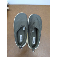 Abound Quilted Slip-On Shoes Olive Green M (9-10) Lightweight & Warm Indoor/Outdoor