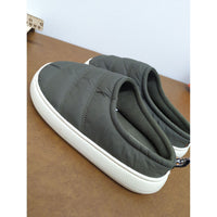 Abound Quilted Slip-On Shoes Olive Green M (9-10) Lightweight & Warm Indoor/Outdoor