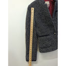Banana Republic Womens Tweed Blazer Jacket Size 6 Navy & White Made Of Italian Fabric