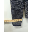 Banana Republic Womens Tweed Blazer Jacket Size 6 Navy & White Made Of Italian Fabric
