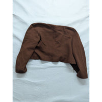 Jessica Ash Womens Brown Cropped Jacket Size 14