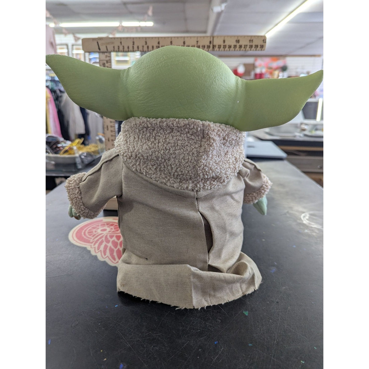 Star Wars The Mandalorian Baby Yoda Hard Head Plush Toy Sherpa Collar