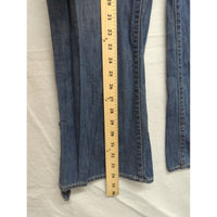 Vintage Womens Denim Pants Size 8 Relaxed Fit Flared Leg Cotton Blue Jeans