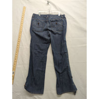 Vintage Womens Denim Pants Size 8 Relaxed Fit Flared Leg Cotton Blue Jeans