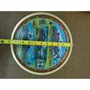 Frankenmuth Michigan Souvenir Tin With Bavarian Inn & Covered Bridge Design 9 Inches Round