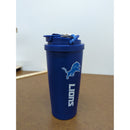 Detroit Lions Blue Travel Cup With Straw & Handle - 16 oz Capacity