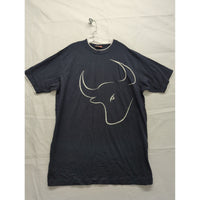 Burladero Bull Graphic T-Shirt Navy XL Cotton Crewneck Casual