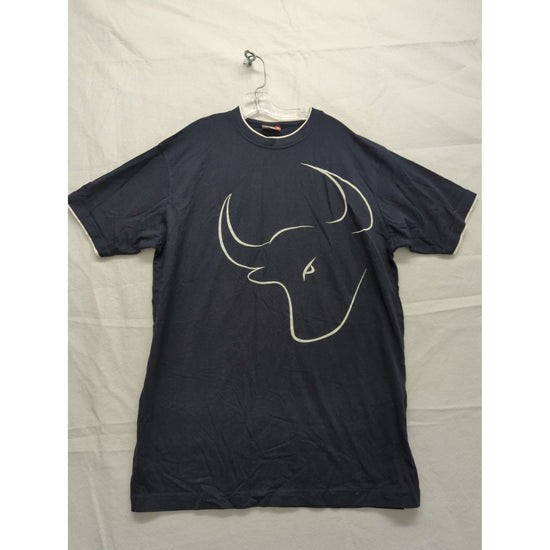 Burladero Bull Graphic T-Shirt Navy XL Cotton Crewneck Casual