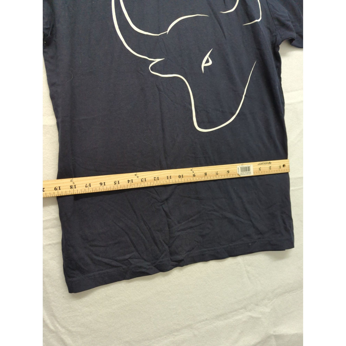 Burladero Bull Graphic T-Shirt Navy XL Cotton Crewneck Casual