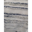 Calvin Klein Jeans Striped Textured Knit Sweater In Cream & Navy Blue